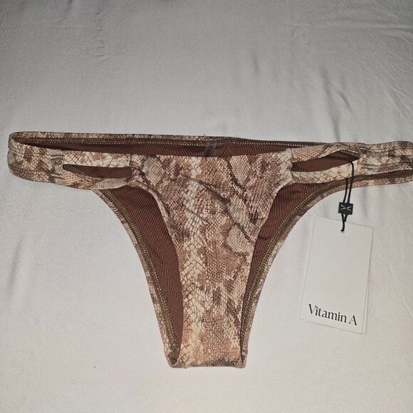 Vitamin A Sand Snake Brazilian Bikini Bottoms - Picture 10 of 16
